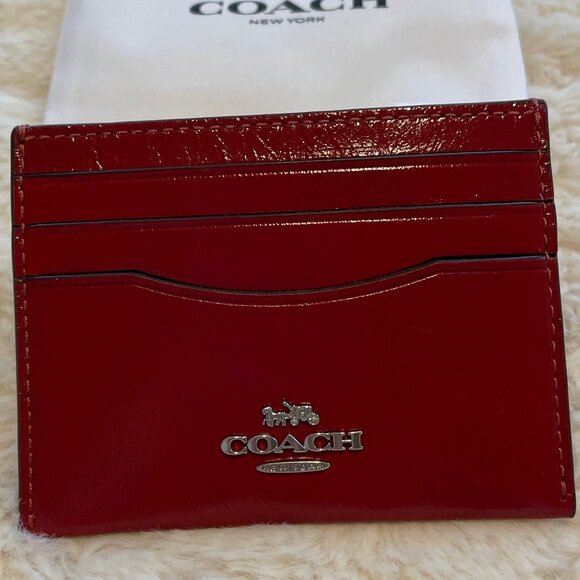 Coach Slim Card Holder with ID window ~ NWT - Picture 6 of 7